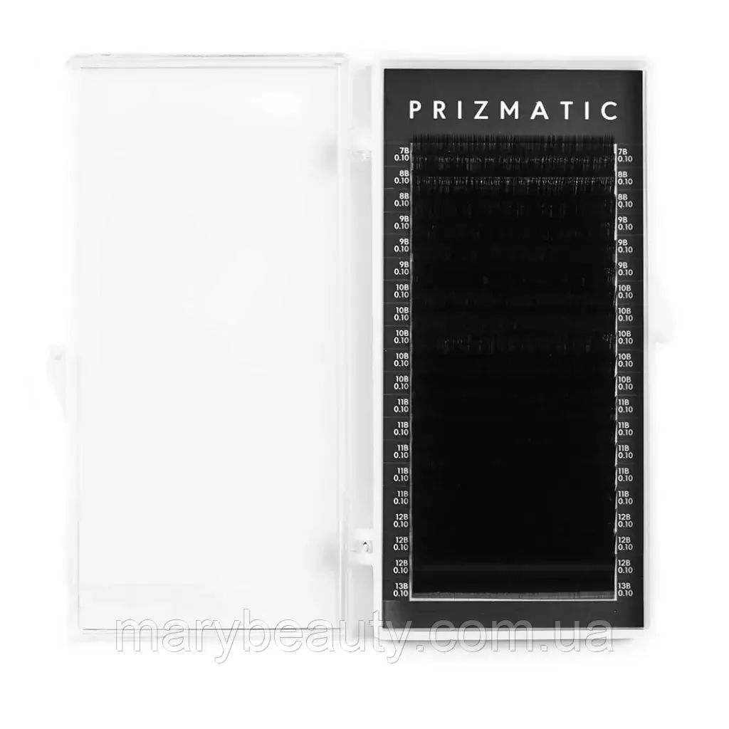 Вії чорні PRIZMATIC, окремі довжини, 20 ліній C 0.07 6мм, фото 1