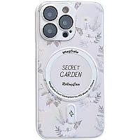 Чехол Secret Garden with MagSafe для Apple iPhone 14 Pro Max (6.7") | Fashion Case White
