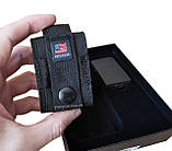 Подарунковий набір Zippo 49402, комплект Zippo: Запальничка 236 Black Crackle з тактичним чохлом, фото 5