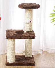 Кігтеточка для кошенят Pet Style 20*40 см Коричнева
