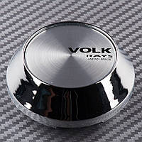Ковпачки для дисків Volk Racing. Конус. Хром. 59 мм/65 мм