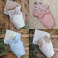 Конверт на виписку мусліновий, конверт ковдра бавовна муслін знімний синтапон