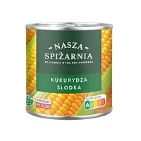 Кукуруза консервированная Nasza spizarnia 340г.