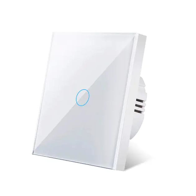 Сенсорний вимикач Axus з підсвіткою Білий одиночний, фото 1