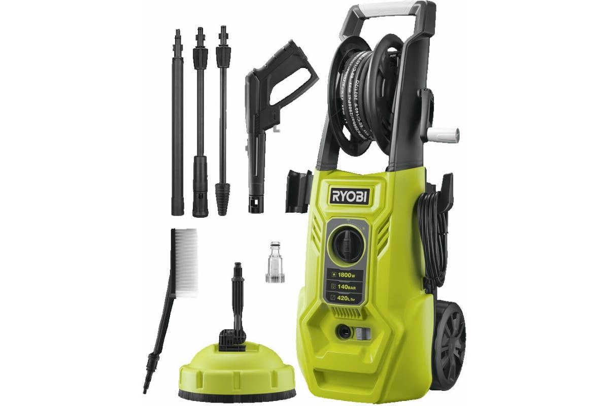 Миття Ryobi RY 140 PWA (1.8 кВт, продуктивність 420 л/год, тиск 100 Бар)