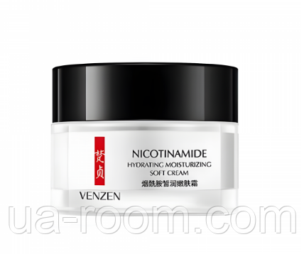 Крем для лица VENZEN Niacinamide Moisturizing Cream с никотинамидом, 50 г.