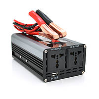 Інвертор напруги AEV2600W, 12/220V з апроксимованою синусоїдою, 2 універсальні розетки, 2*USB (DC:5V/2.4A),