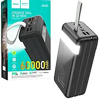 Павербанк Hoco J86B 60000mAh QC3.0 PD 22,5W Black, внешний аккумулятор (повербанк, Power bank)