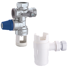 Група безпеки бойлера Caleffi DN 1/2" із сифоном (7 барів/120 °C) 526142KIT