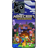 Силіконовий чохол бампер для Realme C53 з картинкою Майнкрафт Minecraft