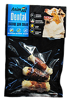 AnimAll Dental собачьи рулеты с мясом курицы для чистки зубов 7-8см, 3шт.