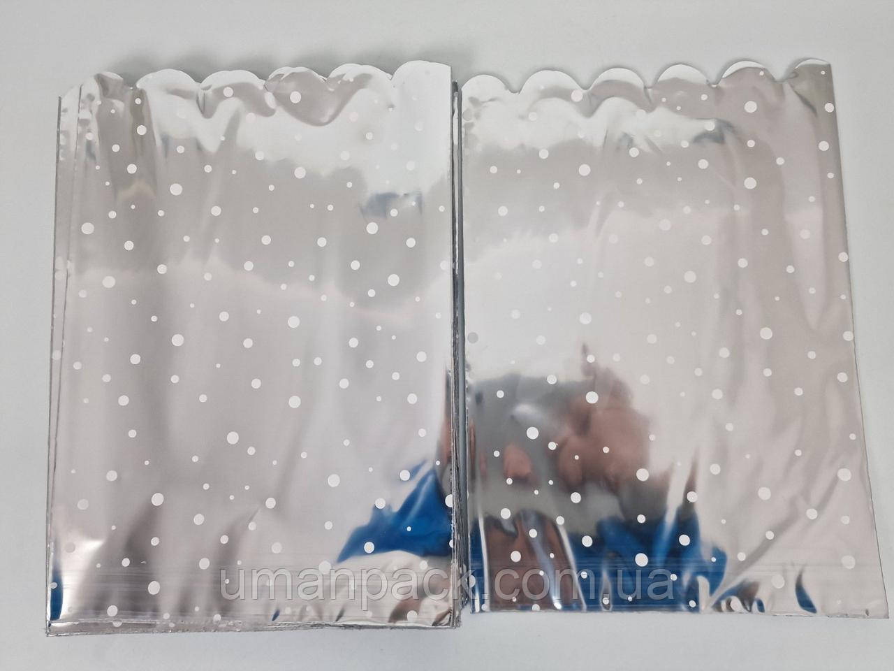 Пакет із малюнком для пакування подарунків (20*30) No51 фольгований асорті (100 шт.)