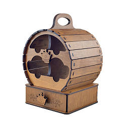 Міні бар подарунковий набір барик Бочка з чарками (370*255*215мм) FL229