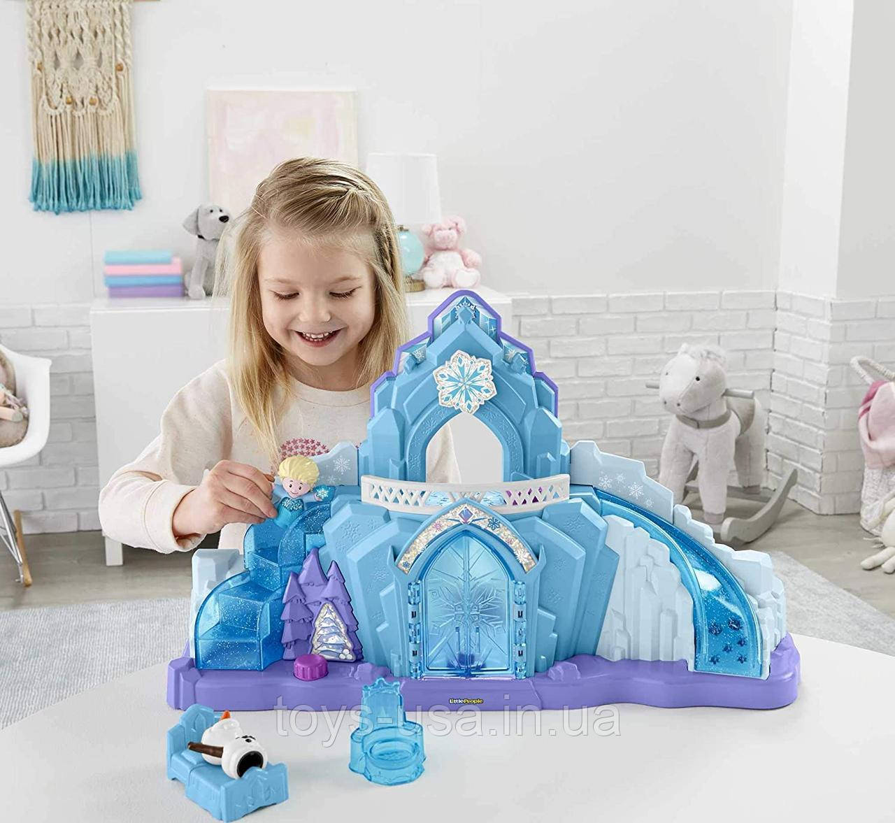 Ігровий набір Крижаний палац замок Ельзи Дісней Disney Frozen Elsa Ice Palace Little People