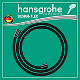 Душовий шланг hansgrohe Designflex 160 см чорний матовий хром Brushed Black Chrome 28260340, фото 3