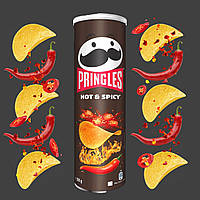 Чипсы Pringles Hot & Spicy 165г. (Принглс Остренький)