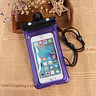 Водонепроникна сумка Finval для смартфона плавальна чорна, фото 2