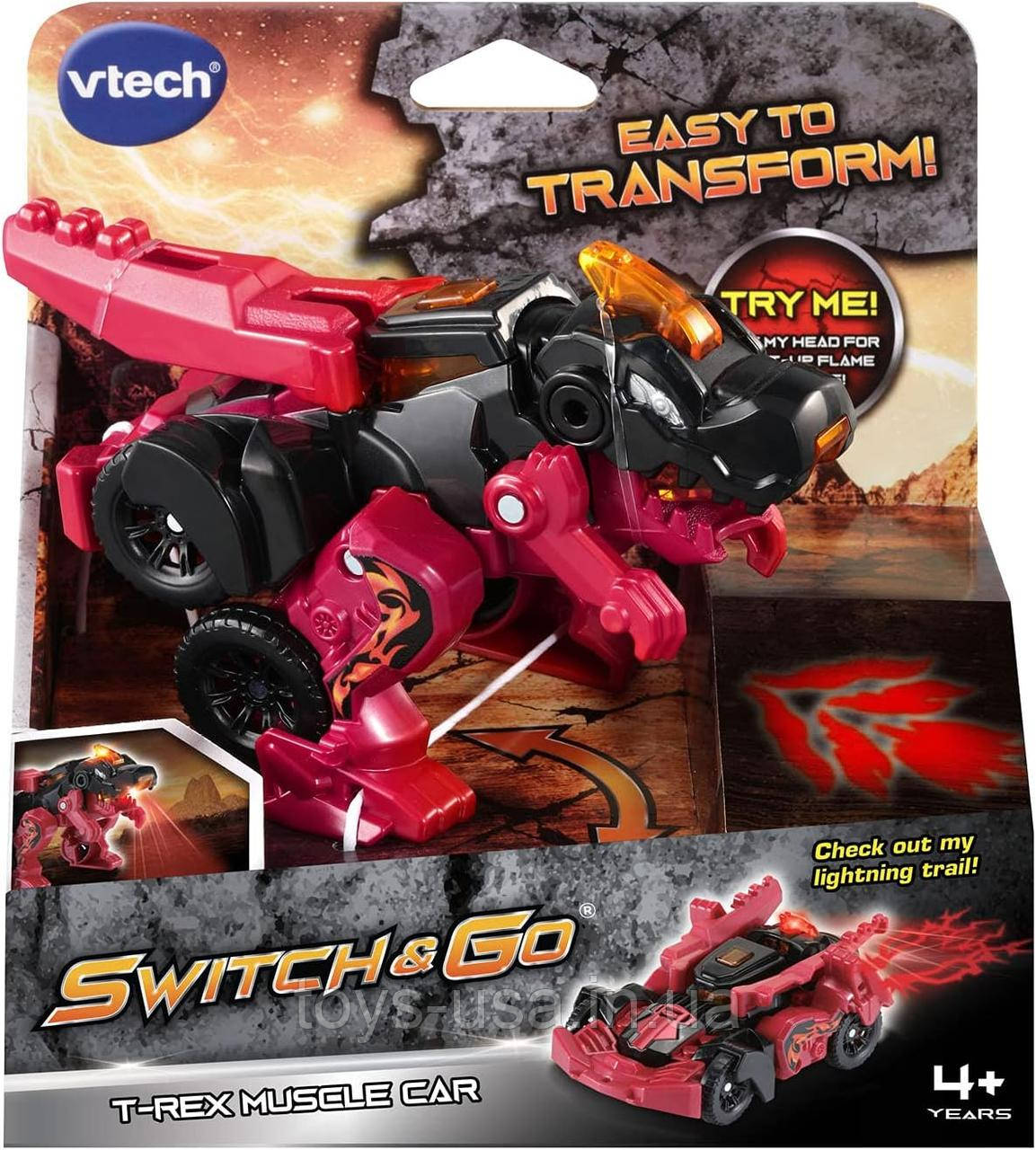 Іграшка Трансформер Т-Рекс масл кар VTech Switch і Go T-Rex Muscle Car