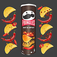Чипси Pringles Hot & Spicy 165г. (Принглс Гостренькі)
