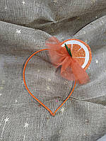 Обруч для волос к карнавальному костюму Апельсинка, Мандаринка