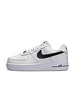 Новинка кросовки стилини( наик) Nike Air Force Low 1 Зима білі з чорним модни