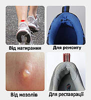 Наклейки накладки світло-бежеві на задник взуття для реставрації. Вкладиші із ПУ шкіри для ремонту задника, фото 6
