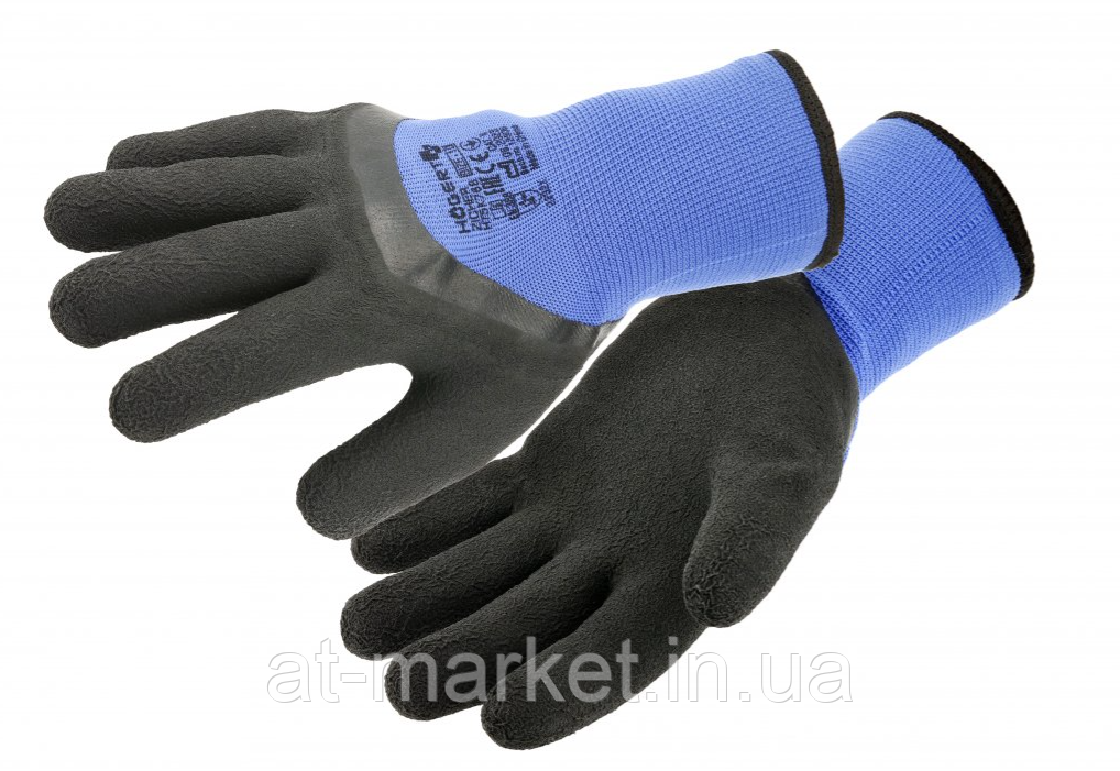 Рукавички робочі утеплені зі спіненим латексом (9-10) HOEGERT HT5K768-9, фото 1