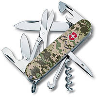 Складной нож Victorinox Climber Army Пиксель с красным лого (1.3703.3.W3941p) мультитул оригинал