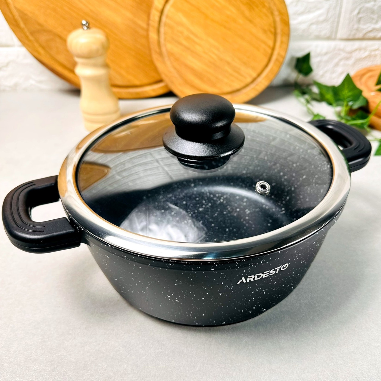 Алюмінієва каструля з антипригарним покриттям 3.1 л для всіх типів плит, ARDESTO Gemini Anzio