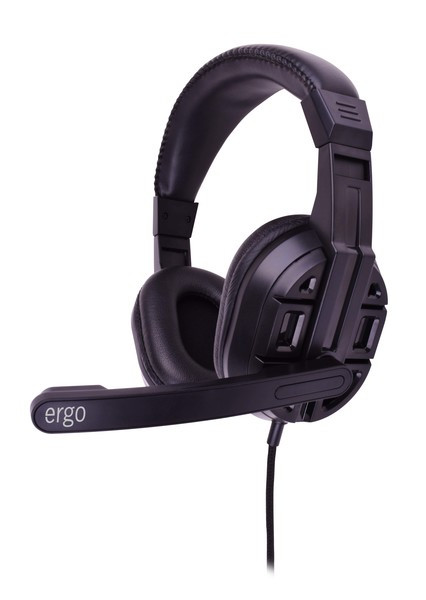 Мультимедийная гарнитура ERGO VM-629 Black наушники с микрофоном - фото 1 - id-p367706301