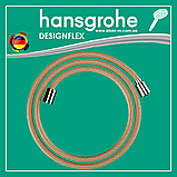 Душевой шланг 160 см золото hansgrohe Designflex Polished Gold Optic 28260990, фото 3