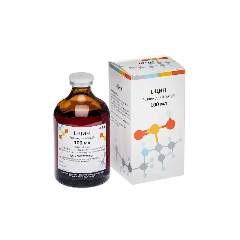 Розчин для ін'єкцій BioTestLab L-цин 100 мл