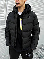 Мужская Зимняя Куртка Nike Черная С Капюшоном