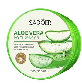 Гель с алое Sadoer Aloe Vera Moisturizing Gel успокаивающий и увлажняющий, 300 г.