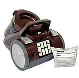 Пилосос для сухого прибирання 700 Вт Rotex RVC20 без мішка циклонний колбовий контейнерний із турбощіткою, фото 2