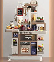 Дитяча інтерактивна кухня Home Kitchen 889-241 ігровий набір для дітей світло звук вода з посудом, фото 6