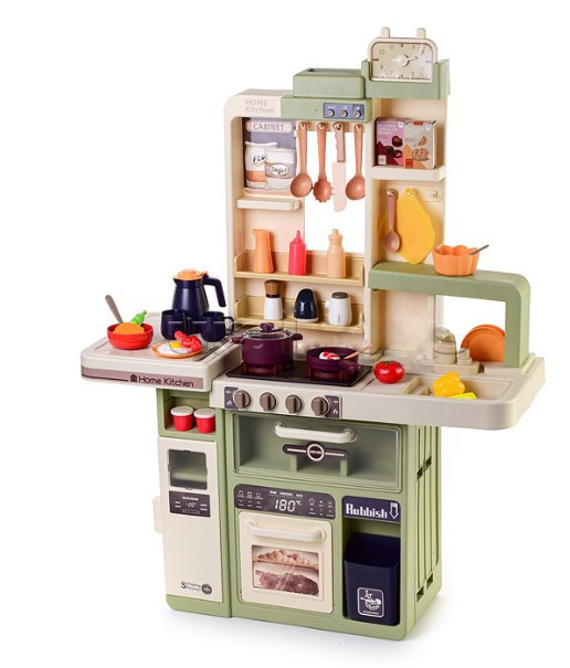 Дитяча інтерактивна кухня Home Kitchen 889-241 ігровий набір для дітей світло звук вода з посудом
