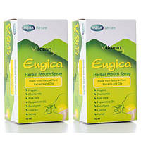 Травяной натуральный спрей Eugica для полости рта и горла