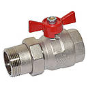 Кран кульовий з американкою Bonomi DN 3/4" (PN 40) прямої повнопрохідної (Італія) 76500006R, фото 3