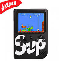 Игровая консоль Sup game box 400в1 портативная карманная электронная приставка с джойстиком на 400 игр Черный