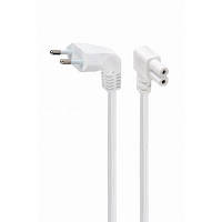 Кабель питания C7 2.5m corner white Cablexpert (PC-184L-VDE-2.5M-W) d