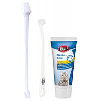 Зубная паста для животных Trixie с щеткой для кошек (4011905256207) d
