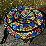 Тюбінг великий 100 см, надувні санки, ватрушка для дітей і дорослих, тюбінг для катання на гірці, фото 4