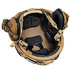 Шолом тактичний Fast Helmet NIJ IIIA + Навушники Walkers Razor Slim з чебурашкою + кавер мультикам, фото 4