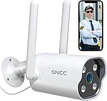 Зовнішня камера відеоспостереження GNCC T1 2.4G WiFi, 360 ° PTZ  автоматичне відстеження, нічне бачення