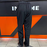 Брюки жіночі штани прямі резинка великого розміру 54 чорні, фото 7