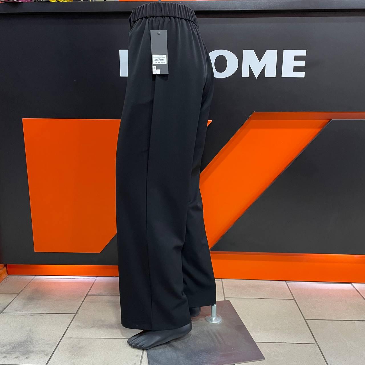 Вільні жіночі штани прямі чорні люкс якість