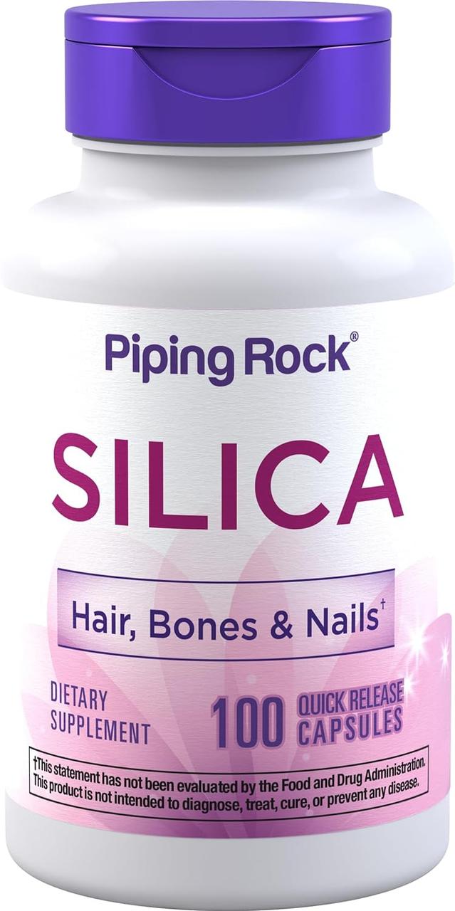 Хвощ Piping Rock Silica (Horsetail), 500 mg, 100 Quick Release Capsules, фото 1