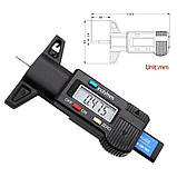 Вимірювач глибини протектора для автомобільних шин, цифровий 0-25,4 мм., фото 9