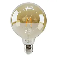 Лампа LED VELMAX V-FILAMENT-AMBER-G125, 4W, E27, 2200K, 400LM